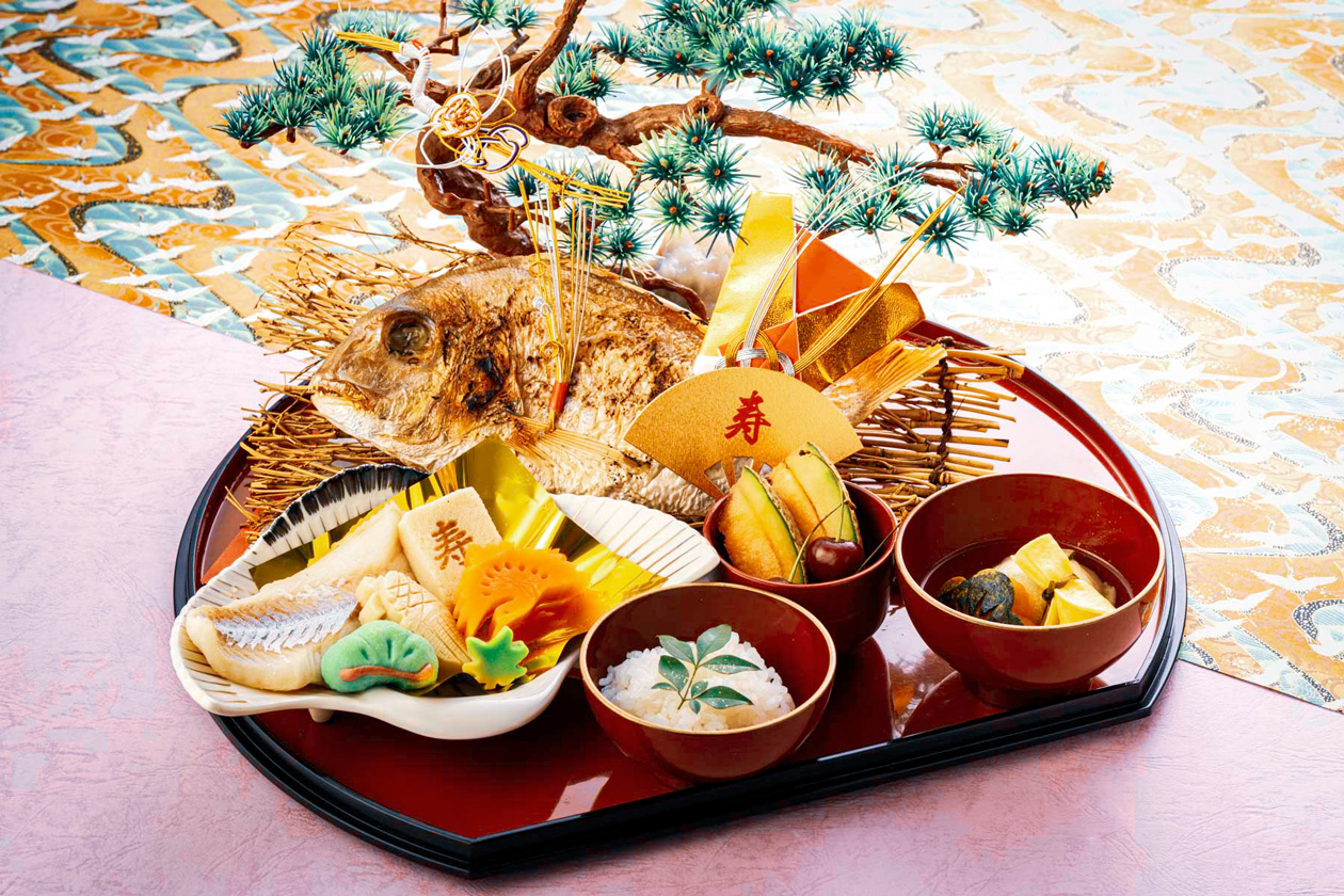 焼鯛付きのお子様お祝膳