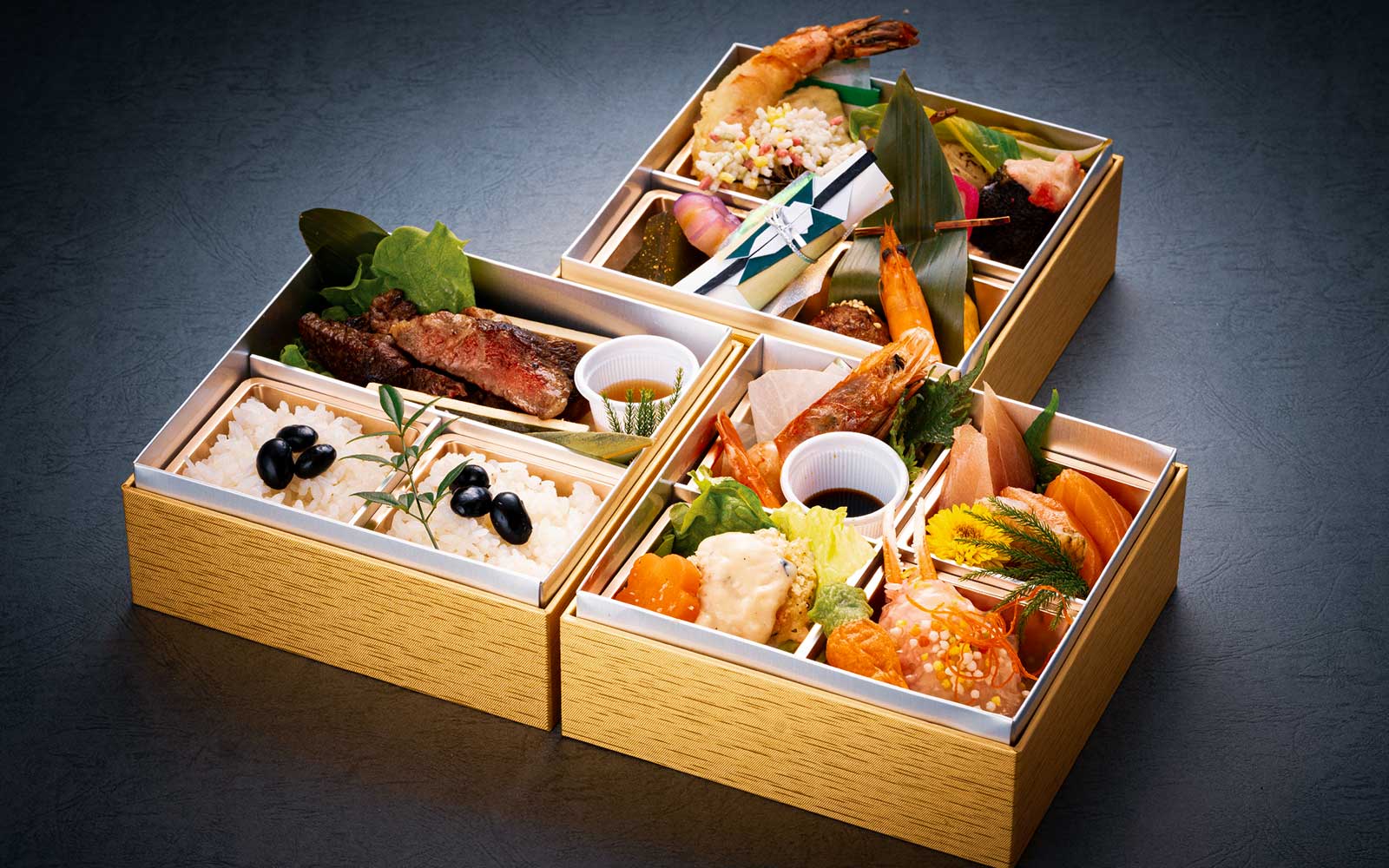 混合弁当 極